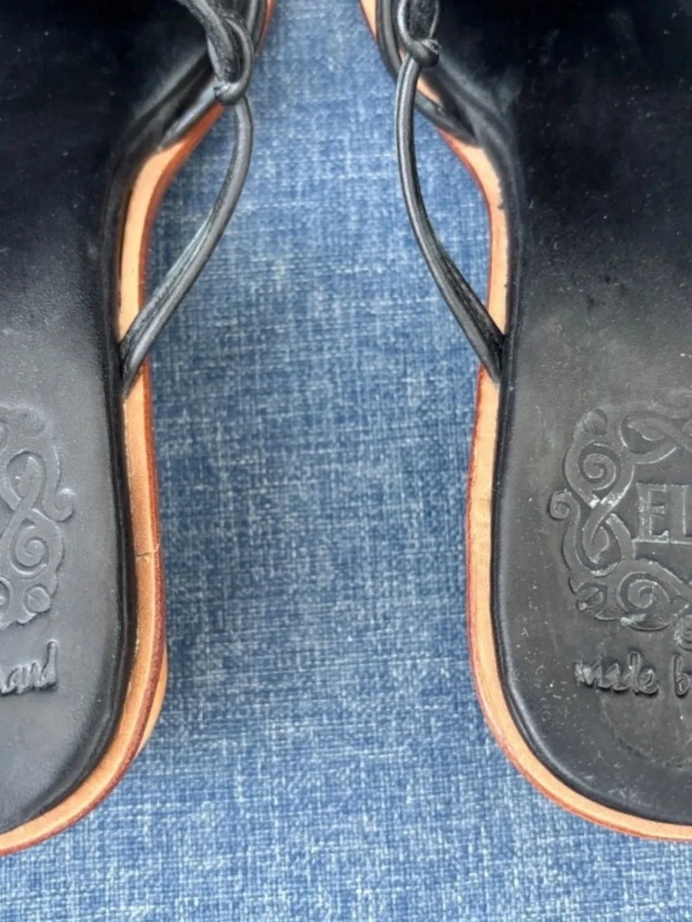 ELF black leather